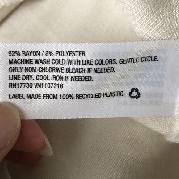 A New Day Womens Ivory Cuffed hem Pants size 14 - Picture 9 of 13